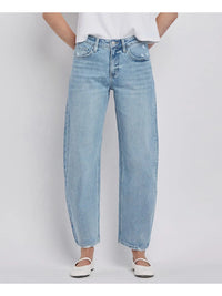 Lovervet by VERVET High Rise Barrel Leg Jeans