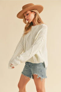 Adela Sweater White