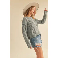 Adela Sweater Heather Grey